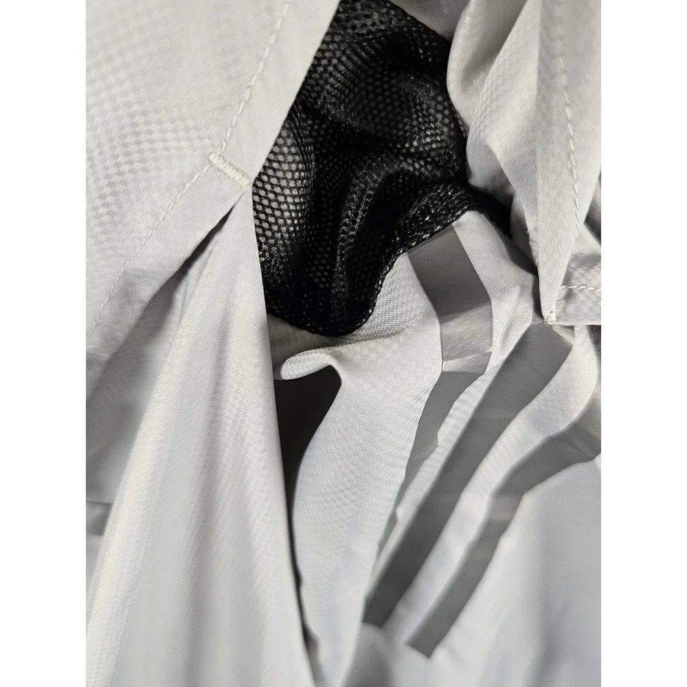 Adidas Golf 1919 Gray‎ Vented Full Zip Wind Breaker Men's Large Side Pockets